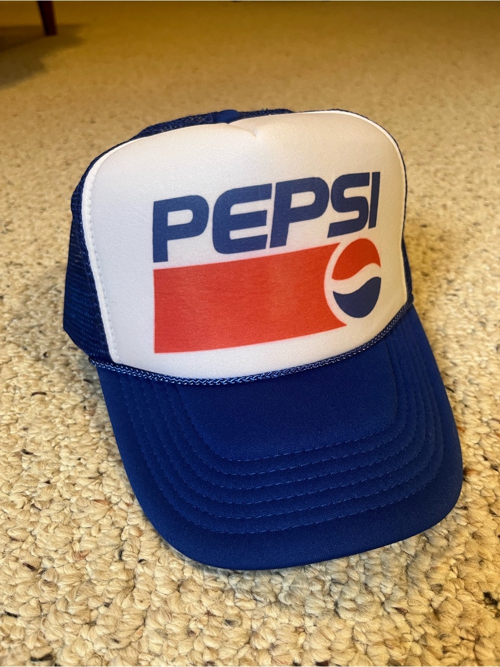 NWOT Pepsi Logo Trucker Hat